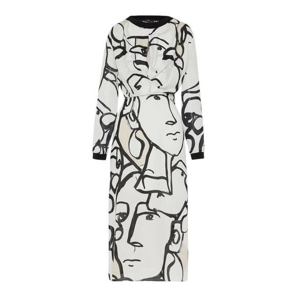 Armani Exchange Dresses & Skirts - X Armani Exchange Women's Midi Patterened Dress, Black & White